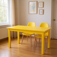 Load image into Gallery viewer, 48" Solid Wood Dining Table - Yellow