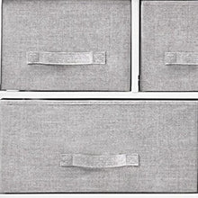 Load image into Gallery viewer, Fabric Five Drawer Dresser - Gray / White