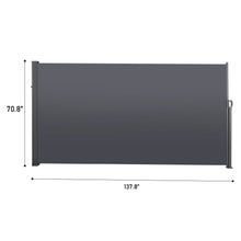 Load image into Gallery viewer, Retractable Side Screen Awning, Uv Resistant, Waterproof, Patio Privacy Screen For Garden, Balcony, Courtyard