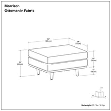 Load image into Gallery viewer, Morrison - Handcrafted Ottoman