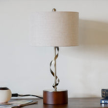 Load image into Gallery viewer, Nightstand Desk Lamp With Twisted Base - White