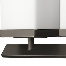 Load image into Gallery viewer, Burgundy 5-Light Vanity Light With Etched Glass Shades - Oil-Rubbed Bronze