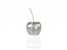 Load image into Gallery viewer, Delicious Hammered Finish Apple Statue - Silver