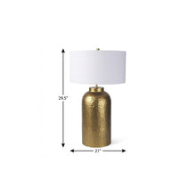 Load image into Gallery viewer, 30" Gold Novelty Table Lamp With Drum Shade