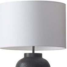 Load image into Gallery viewer, 30" Black Novelty Table Lamp With Drum Shade