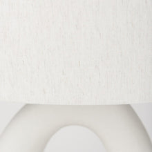 Load image into Gallery viewer, 31" White Novelty Table Lamp With Drum Shade
