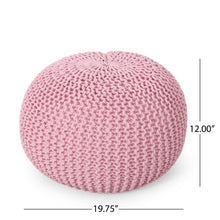 Load image into Gallery viewer, Belle - Modern Knitted Cotton Round Pouf