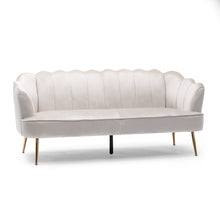 Load image into Gallery viewer, Modern Glam 3 Seater Sofa With Velvet Texture
