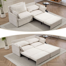 Load image into Gallery viewer, Pull Out Sofa Bed, Convertible Sleeper Sofa Couch, Side Storage, And USB / C - Type Charging Ports Chair