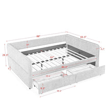 Load image into Gallery viewer, Upholstered Daybed & 2 Drawers