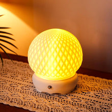 Load image into Gallery viewer, 6" White Globe Desk Lamp With Globe Shade