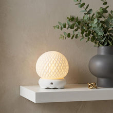 Load image into Gallery viewer, 6" White Globe Desk Lamp With Globe Shade