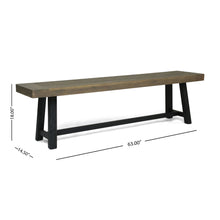 Load image into Gallery viewer, Cloud - Outdoor Bench With Acacia Wood Frame And Slat Panel Design
