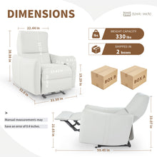 Load image into Gallery viewer, Wall Hugger Power Recliner Chair With USB Port (Type-C)