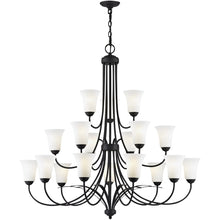 Load image into Gallery viewer, 42" Multi Light Dimmable Chandelier With Shades - Black