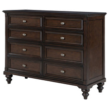 Load image into Gallery viewer, Berwick - 8 Drawer Dresser Cabinet With Felt Lined Drawers - Dark Oak
