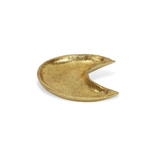 Load image into Gallery viewer, 7" Crescent Metal Handmade Vanity Tray - Gold
