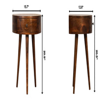 Load image into Gallery viewer, Semi Circle Nightstand - Chestnut