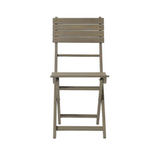 Load image into Gallery viewer, Outdoor Foldable Wood Dining Chair With Slat Design (Set of 2)