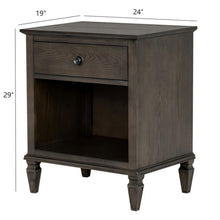 Load image into Gallery viewer, Victoria - Nightstand With Open Storage