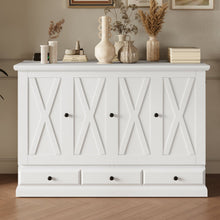 Load image into Gallery viewer, Solid Pine Murphy Bed Chest Cube Cabinet Bed With Charging Station And Large Storage Drawer For Home Office Or Small Room