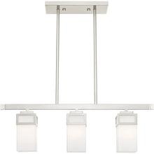 Load image into Gallery viewer, 10" Three Light Dimmable Chandelier With Shades - Nickel