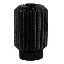 Load image into Gallery viewer, Geometric Bedside Lamp With Cylinder Shade - Black
