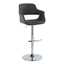 Load image into Gallery viewer, Vintage Flair - Mid Century Modern Adjustable Barstool With Swivel With Rounded T Footrest (Set of 2)