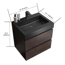 Load image into Gallery viewer, Alice - Bathroom Vanity Wall Mounted With Sink, Large Storage Floating Bathroom Vanity For Modern Bathroom, One-Piece Sink Basin Without Drain And Faucet