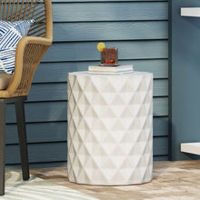 Load image into Gallery viewer, Outdoor Lightweight Concrete, Side Table - Antique White