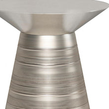 Load image into Gallery viewer, Round Metal End Table - Silver