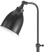 Load image into Gallery viewer, 27" Metal Adjustable Lantern Table Lamp With Bronze Dome Shade - Bronze
