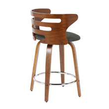 Load image into Gallery viewer, Cosini - Mid Century Modern Fixed Height Counter Stool With Footrest With Swivel (Set of 2)