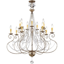 Load image into Gallery viewer, 41" Multi Light Dimmable Chandelier With Shades - Bronze