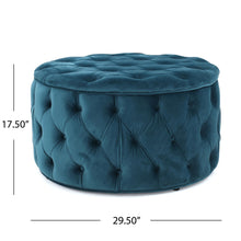 Load image into Gallery viewer, Modern Glam Ottoman Velvet