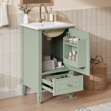 Load image into Gallery viewer, Retro Bathroom Vanity With Sink