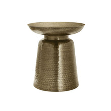 Load image into Gallery viewer, Drum Accent Side Table, Hammered Texture