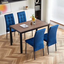 Load image into Gallery viewer, High Back Nordic Dining Chair Modern Fabric Chair With Legs (Set of 2)