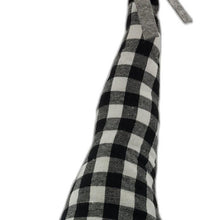 Load image into Gallery viewer, Buffalo Plaid Standing Gnome - Black / White