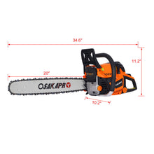 Load image into Gallery viewer, 58Cc Gasoline Chainsaw 20" For Tree And Wood Cutting Epa Compliant - Orange