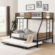Load image into Gallery viewer, Modern Metal Bunk Bed With Dual Side Ladder And Metal Desig