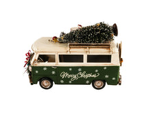 Load image into Gallery viewer, c1960s Volkswagen Christmas Bus Sculpture - Green / White