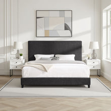 Load image into Gallery viewer, Platform Bed & Upholstered Headboard