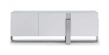 Load image into Gallery viewer, Glass Frame Console Table - White