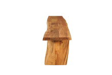 Load image into Gallery viewer, 84" Brown Solid Wood Live Edge Dining Bench