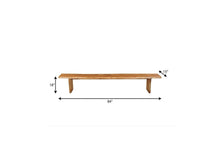 Load image into Gallery viewer, 84" Brown Solid Wood Live Edge Dining Bench