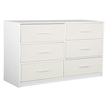 Load image into Gallery viewer, Wood Six Drawer Dresser (726098) - White