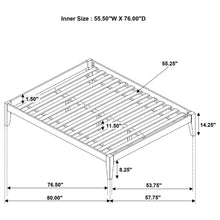 Load image into Gallery viewer, Platform Bed With Tapered Legs