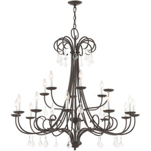 Load image into Gallery viewer, Multi Light Dimmable Chandelier With Shades - Bronze