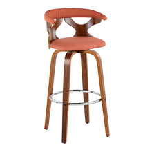 Load image into Gallery viewer, Gardenia - Mid Century Modern Fixed Height Barstool With Swivel With Round Footrest (Set of 2)